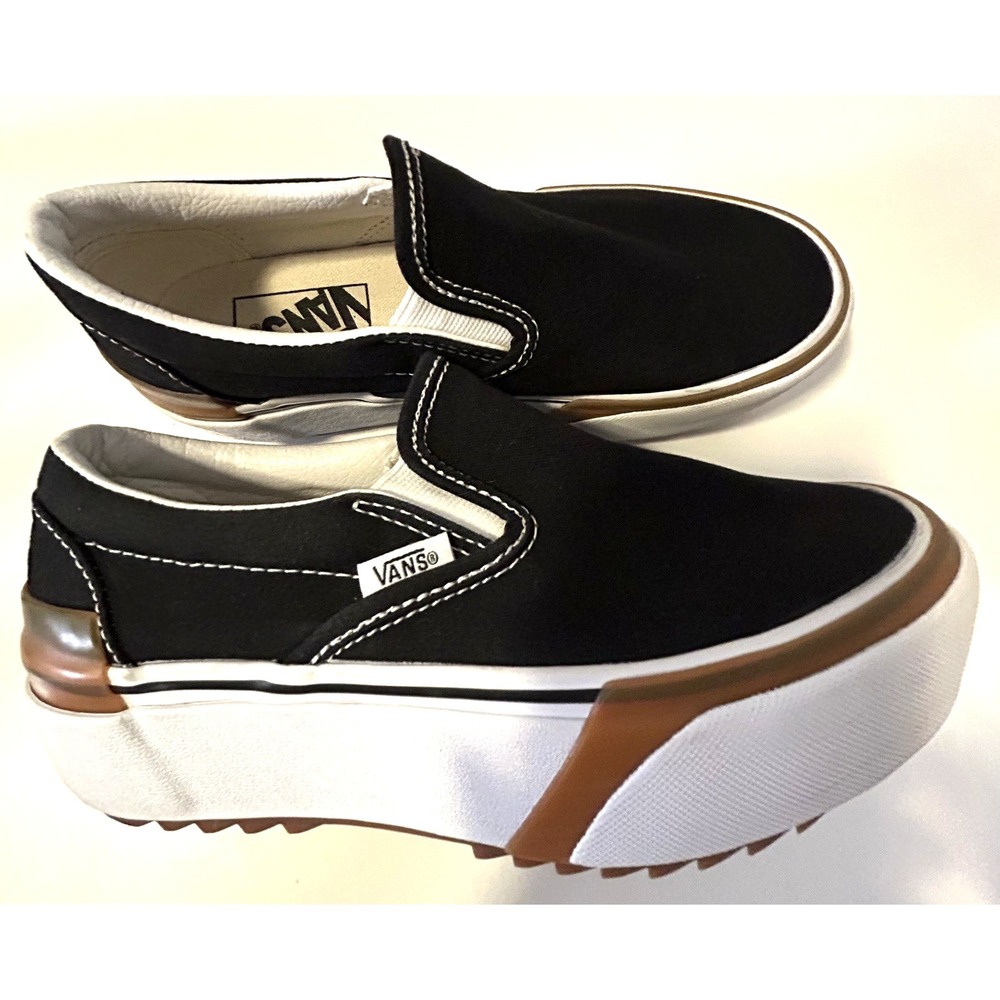 Great Vans Black Skating Slipon Skate Shoes Mens Size 4.5 US-6.0 US Women